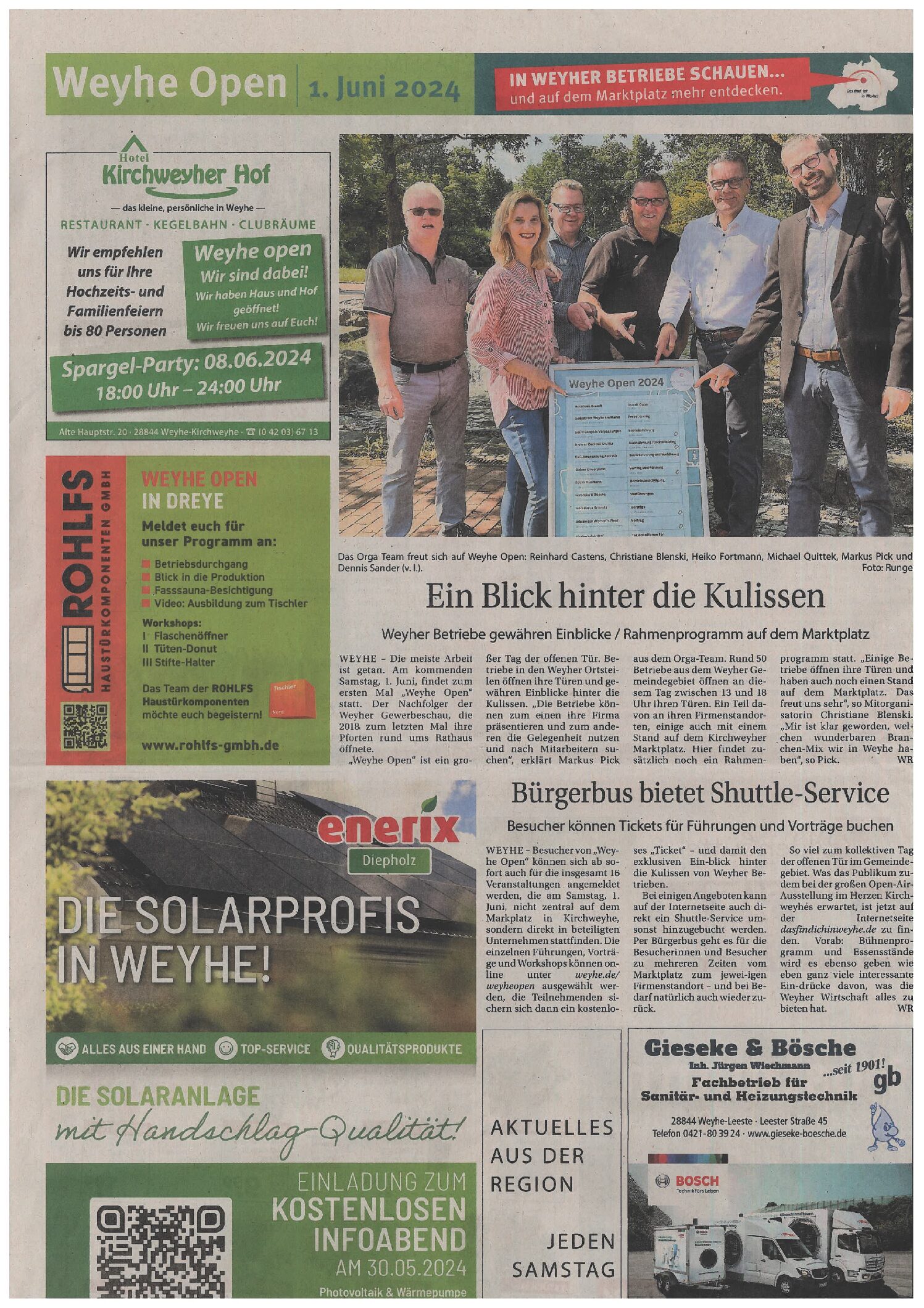 Weyhe Open – wir sind dabei!